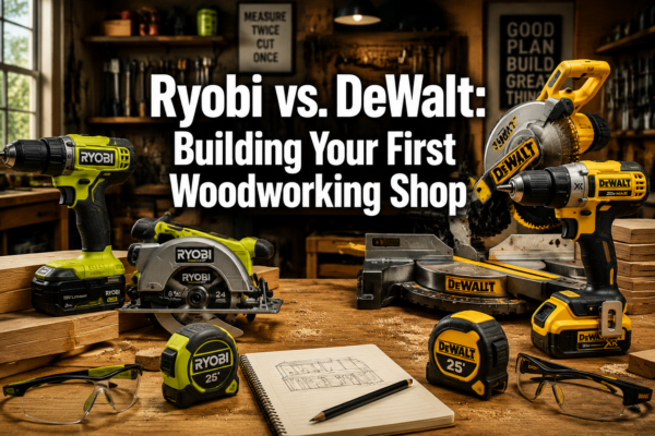 Ryobi vs. DeWalt for Beginner Woodworkers: Which Tool Line Should You Build Your Shop Around?