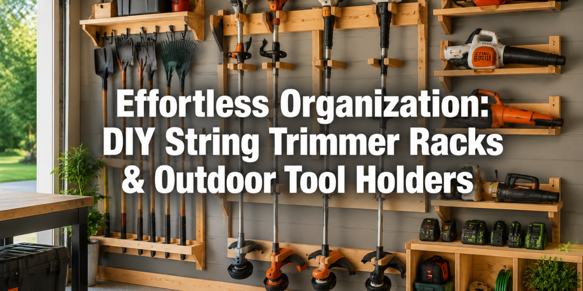 String Trimmer Racks and Outdoor Tool Holders: Simple Wood Projects to Organize Your Yard Tools