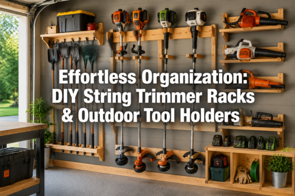 String Trimmer Racks and Outdoor Tool Holders: Simple Wood Projects to Organize Your Yard Tools