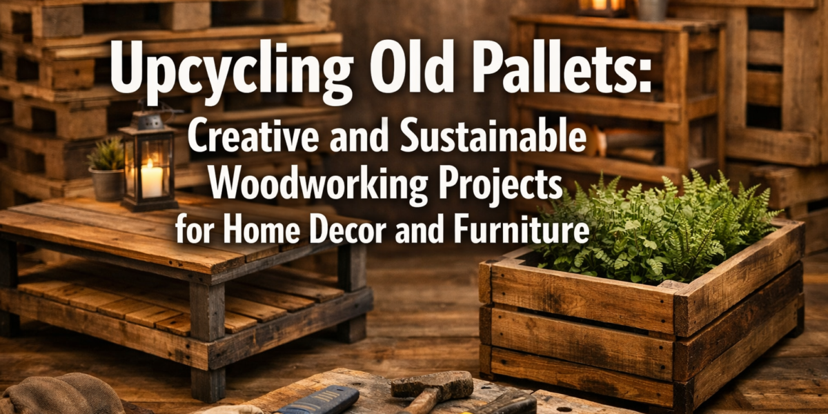 Upcycling Old Pallets: Creative and Sustainable Woodworking Projects for Home Decor and Furniture