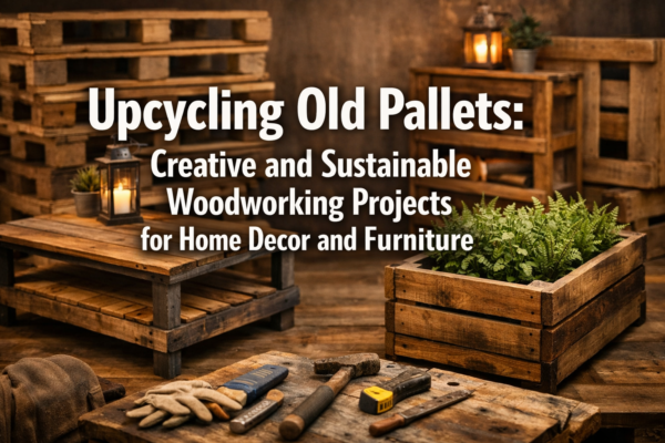 Upcycling Old Pallets: Creative and Sustainable Woodworking Projects for Home Decor and Furniture