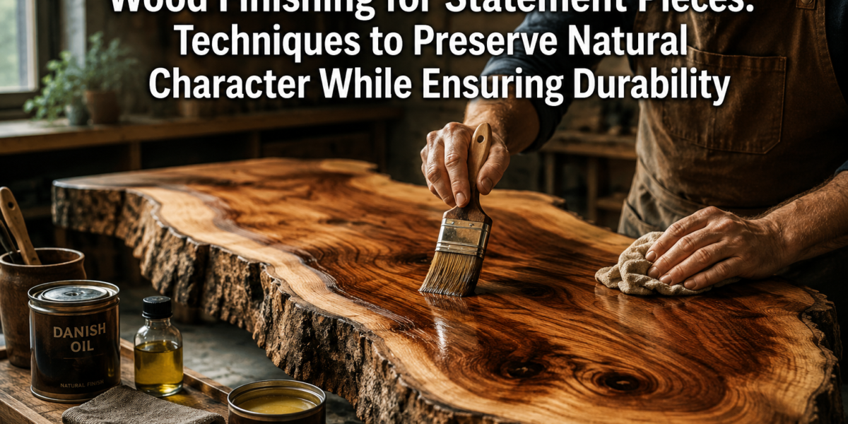 Wood Finishing for Statement Pieces: Techniques to Preserve Natural Character While Ensuring Durability