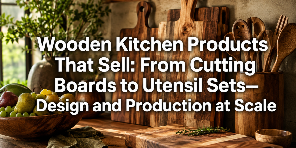 Wooden Kitchen Products That Sell: From Cutting Boards to Utensil Sets—Design and Production at Scale