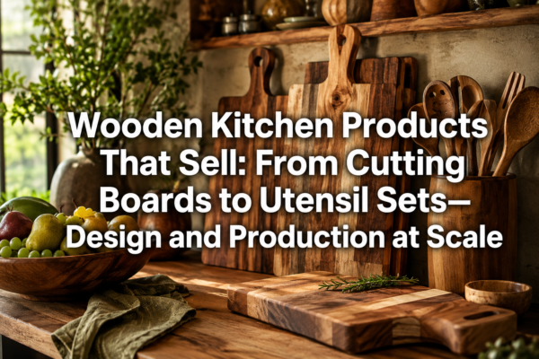 Wooden Kitchen Products That Sell: From Cutting Boards to Utensil Sets—Design and Production at Scale
