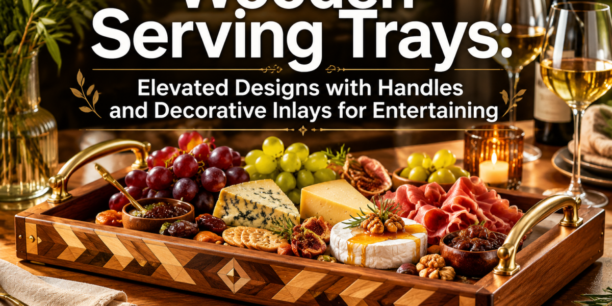Wooden Serving Trays: Elevated Designs with Handles and Decorative Inlays for Entertaining