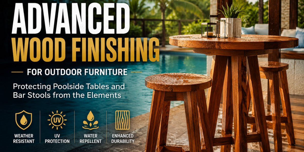 Advanced Wood Finishing for Outdoor Furniture: Protecting Poolside Tables and Bar Stools from the Elements