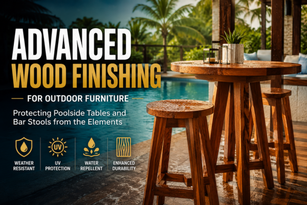 Advanced Wood Finishing for Outdoor Furniture: Protecting Poolside Tables and Bar Stools from the Elements