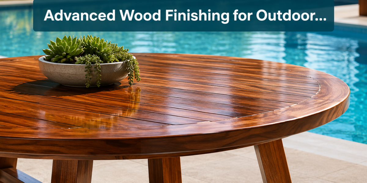 Advanced Wood Finishing for Outdoor Poolside Tables: Protecting Against Chlorine and UV Exposure