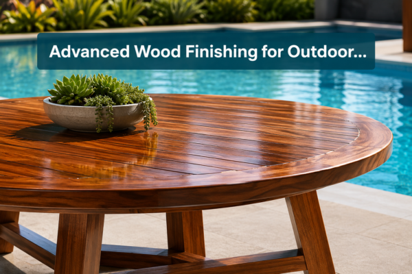 Advanced Wood Finishing for Outdoor Poolside Tables: Protecting Against Chlorine and UV Exposure