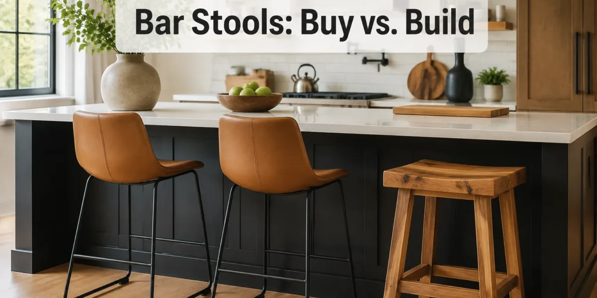 Bar Stools and Counter Seating: What to Buy vs. What to Build for Your Kitchen Island