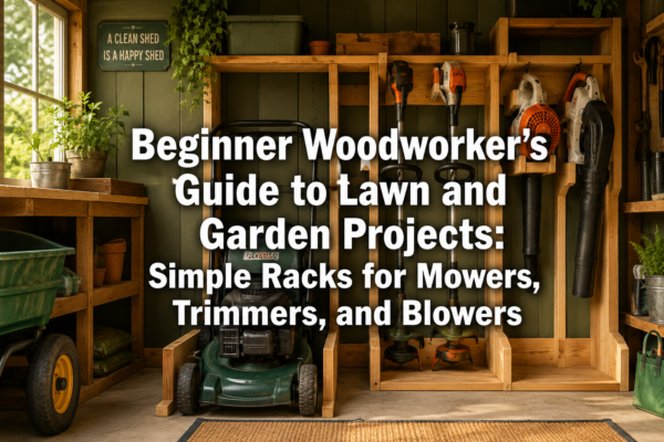 Beginner Woodworker’s Guide to Lawn and Garden Projects: Simple Racks for Mowers, Trimmers, and Blowers