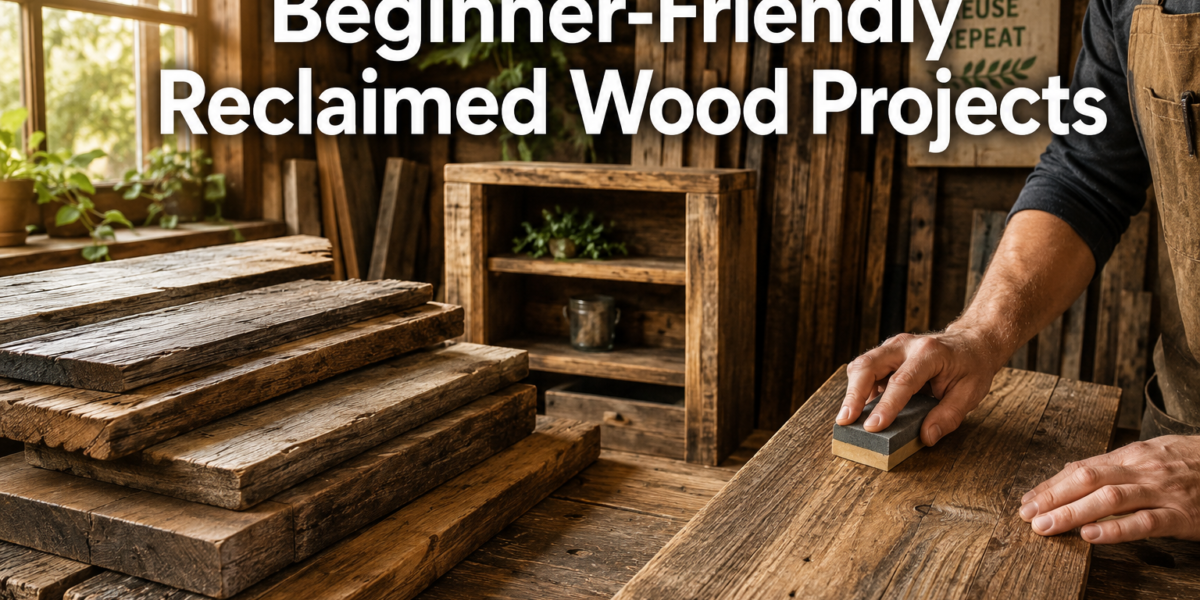 Beginner-friendly projects using reclaimed and urban lumber