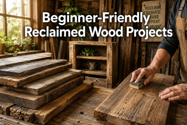 Beginner-friendly projects using reclaimed and urban lumber