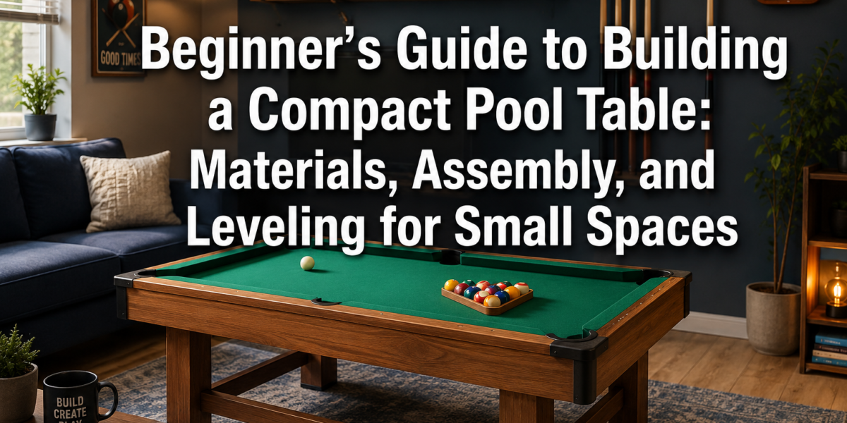 Beginner’s Guide to Building a Compact Pool Table: Materials, Assembly, and Leveling for Small Spaces