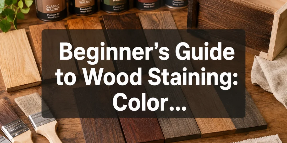 Beginner’s Guide to Wood Staining: Color Selection, Application, and Troubleshooting Common Issues