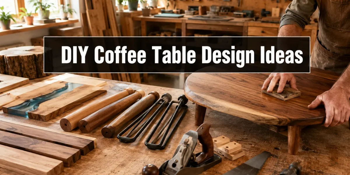 Best Coffee Table Design Ideas for DIY Woodworkers: Shapes, Bases, and Build Difficulty Compared