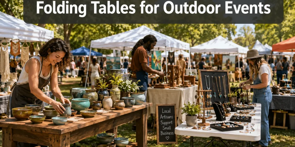 Best Folding Tables for Outdoor Events: Heavy-Duty vs. Lightweight Options for Craft Fairs and Markets