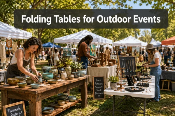Best Folding Tables for Outdoor Events: Heavy-Duty vs. Lightweight Options for Craft Fairs and Markets