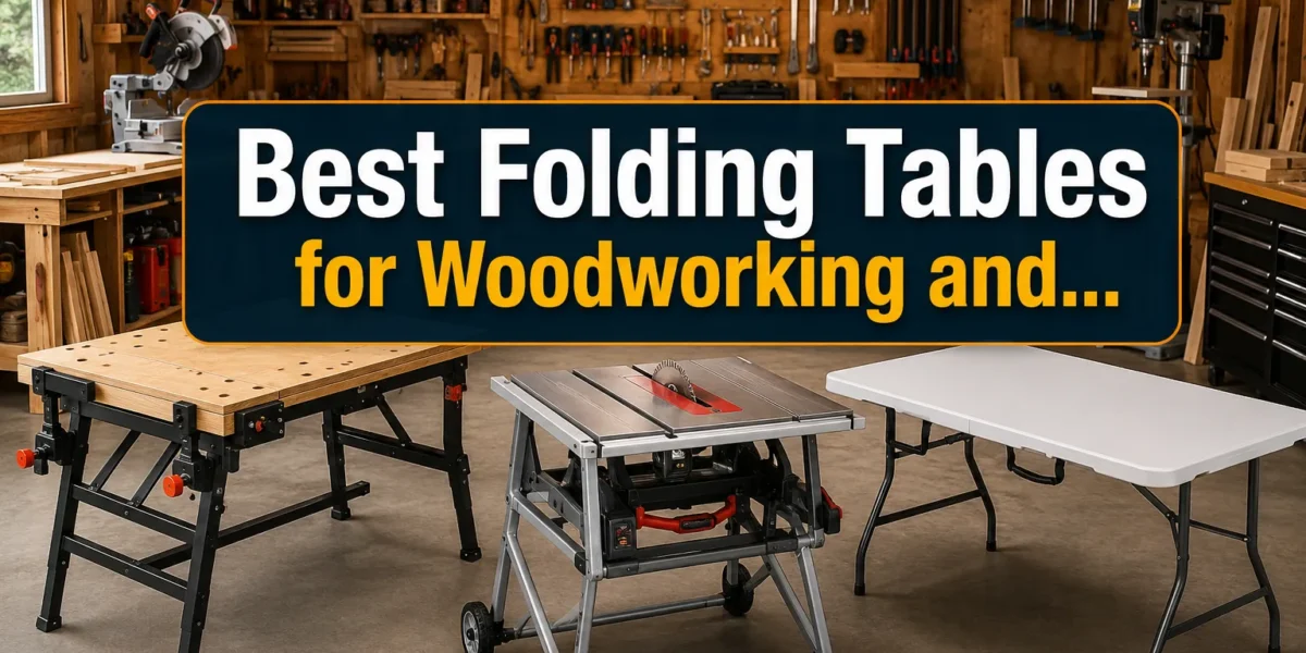 Best Folding Tables for Woodworking and DIY: Comparing Workbench-Style, Saw Bench, and Portable Options