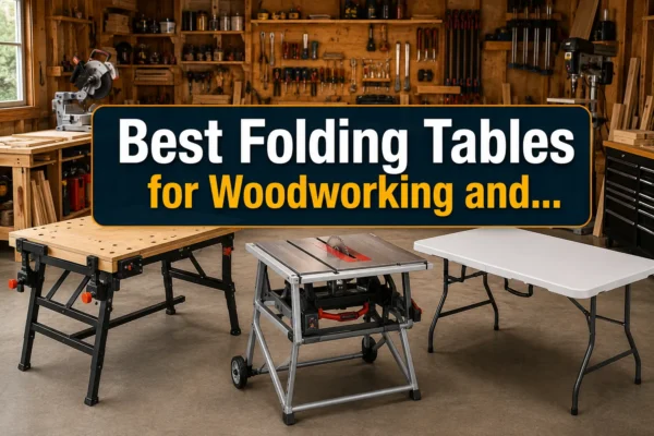 Best Folding Tables for Woodworking and DIY: Comparing Workbench-Style, Saw Bench, and Portable Options