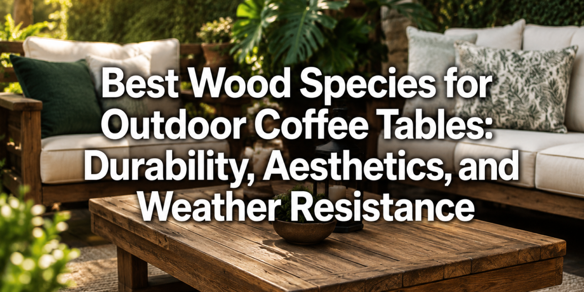 Best Wood Species for Outdoor Coffee Tables: Durability, Aesthetics, and Weather Resistance