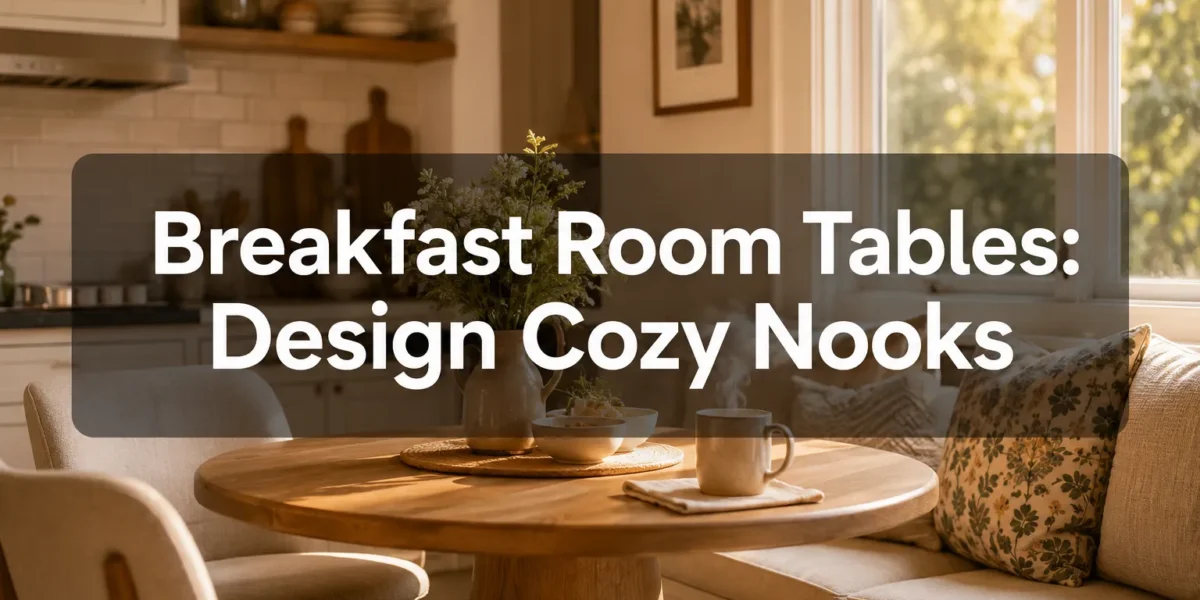 Breakfast Room Tables: How to Design Cozy Nook Tables with the Right Footprint and Leg Layout