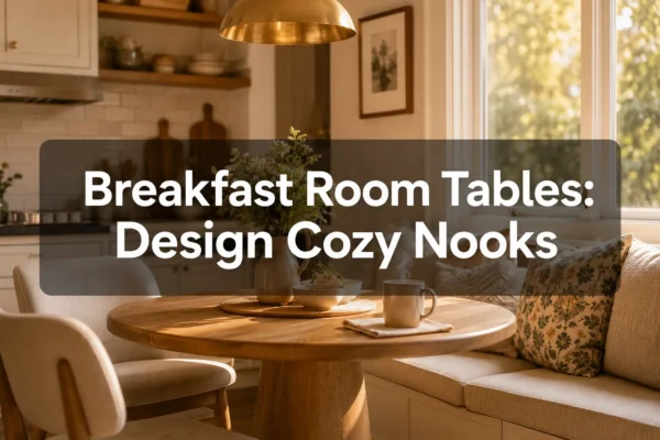 Breakfast Room Tables: How to Design Cozy Nook Tables with the Right Footprint and Leg Layout