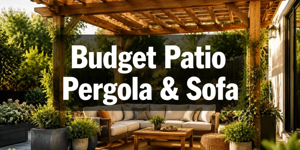 Budget-Friendly Pergola and Outdoor Sofa Set: A Complete Woodworking Plan for Patio Living
