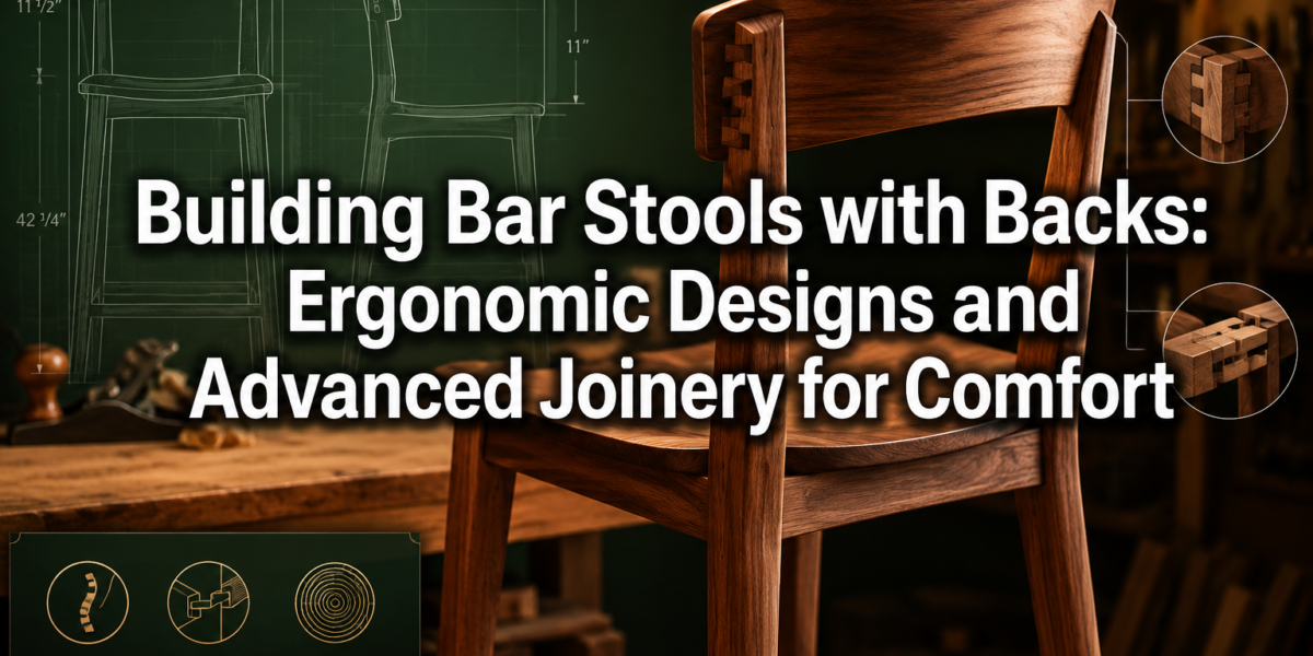 Building Bar Stools with Backs: Ergonomic Designs and Advanced Joinery for Comfort
