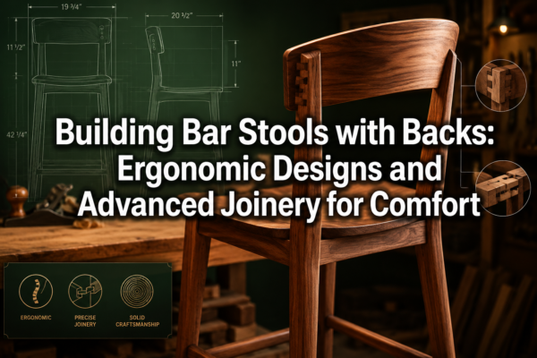 Building Bar Stools with Backs: Ergonomic Designs and Advanced Joinery for Comfort