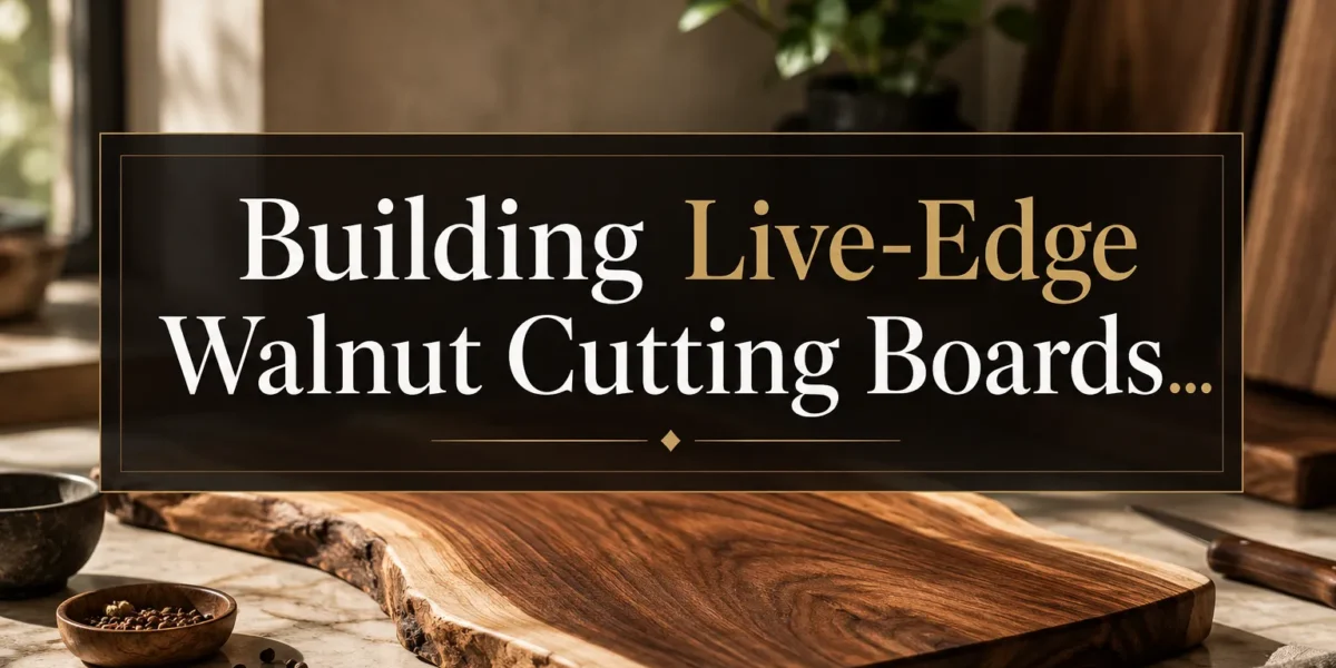 Building Live-Edge Walnut Cutting Boards and Charcuterie Boards: Premium Finishes for Quiet Luxury Kitchen Trends