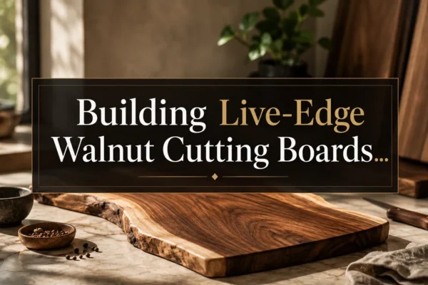 Building Live-Edge Walnut Cutting Boards and Charcuterie Boards: Premium Finishes for Quiet Luxury Kitchen Trends