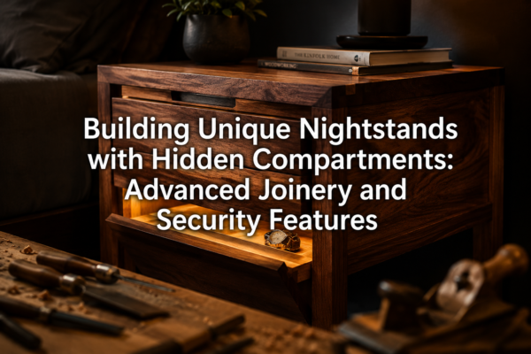 Building Unique Nightstands with Hidden Compartments: Advanced Joinery and Security Features