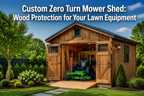 Building a Custom Zero Turn Mower Storage Shed: Protecting Your Lawn Equipment with Wood