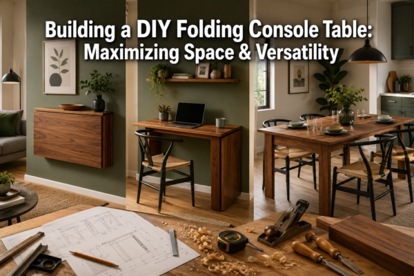 Building a DIY Folding Console Table: Maximizing Space and Versatility in Small Homes