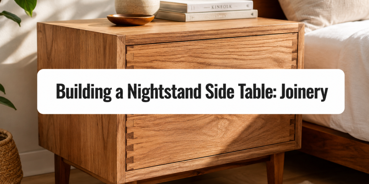 Building a Nightstand Side Table: Joinery and Drawer Techniques for Bedroom Furniture
