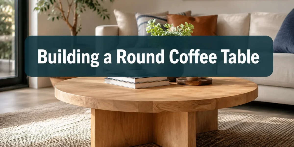 Building a Round Coffee Table for Beginners: A Stable Base, Simple Joinery, and Clean Finishing