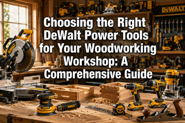 Choosing the Right DeWalt Power Tools for Your Woodworking Workshop: A Comprehensive Guide