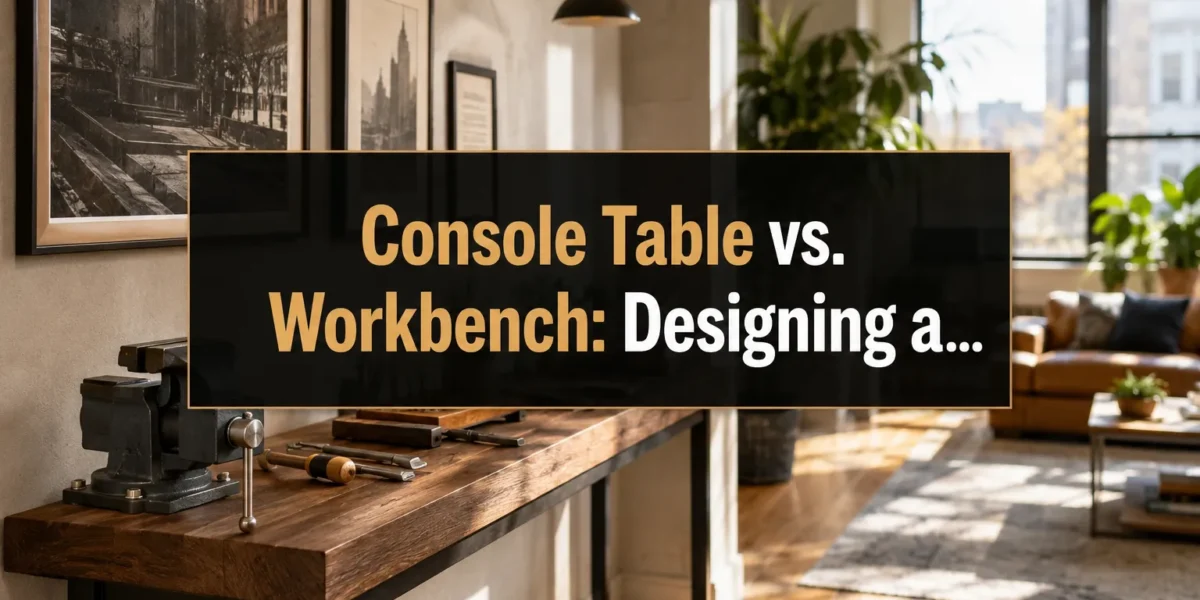 Console Table vs. Workbench: Designing a Narrow Wood Table That Doubles as a Small-Shop Assembly Station