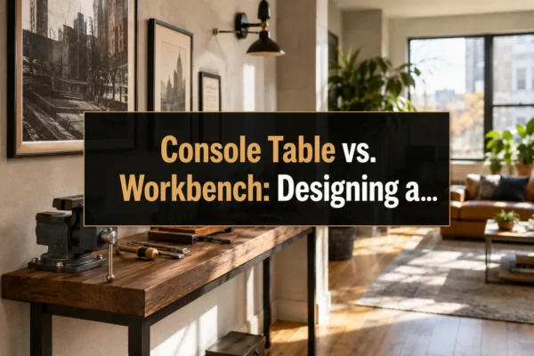 Console Table vs. Workbench: Designing a Narrow Wood Table That Doubles as a Small-Shop Assembly Station