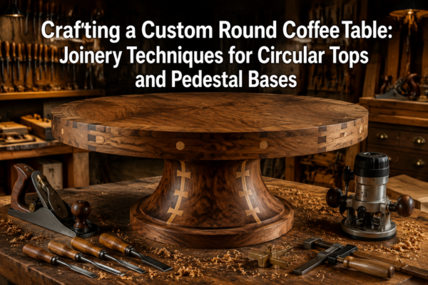 Crafting a Custom Round Coffee Table: Joinery Techniques for Circular Tops and Pedestal Bases