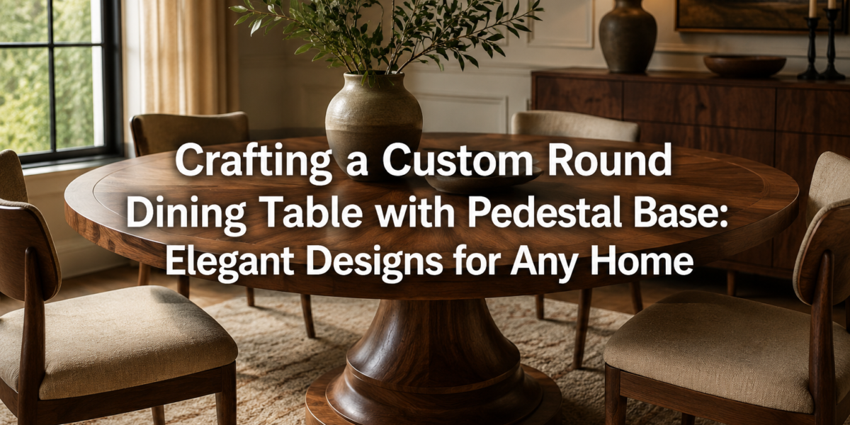 Crafting a Custom Round Dining Table with Pedestal Base: Elegant Designs for Any Home
