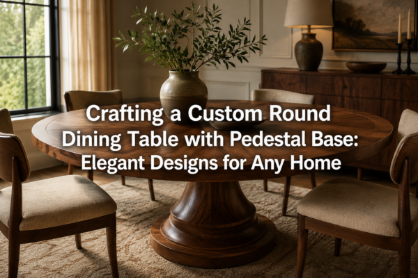 Crafting a Custom Round Dining Table with Pedestal Base: Elegant Designs for Any Home