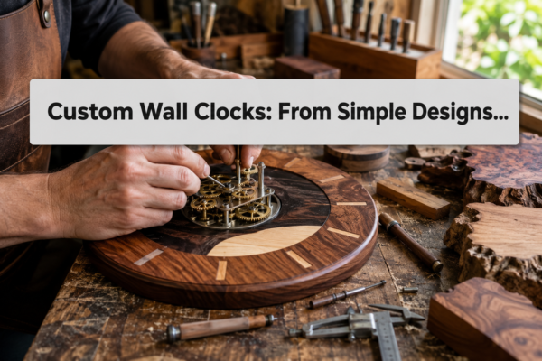 Custom Wall Clocks: From Simple Designs to Statement Pieces Using Exotic Woods and Mechanical Movements