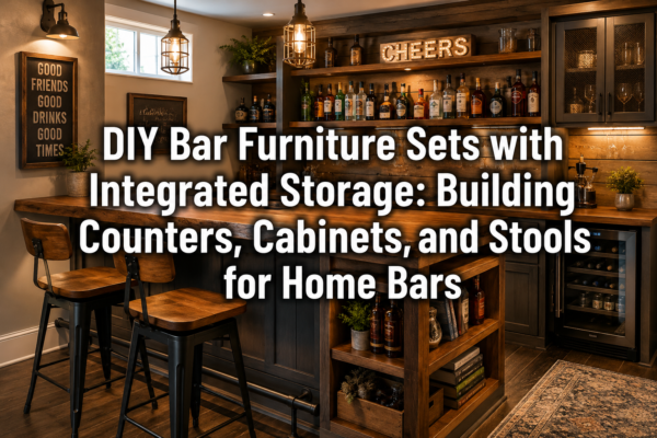 DIY Bar Furniture Sets with Integrated Storage: Building Counters, Cabinets, and Stools for Home Bars