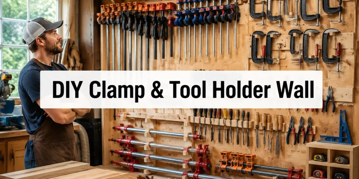 DIY Clamp Rack and Tool Holder Wall: Building Efficient Storage for Your Most-Used Workshop Tools