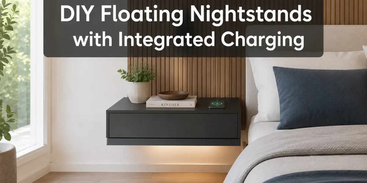 DIY Floating Nightstands with Integrated Charging and Cable Concealment: Clean Bedroom Setups for Small Spaces