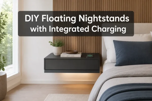 DIY Floating Nightstands with Integrated Charging and Cable Concealment: Clean Bedroom Setups for Small Spaces