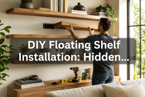 DIY Floating Shelf Installation: Hidden Bracket Joinery and Load-Bearing Techniques