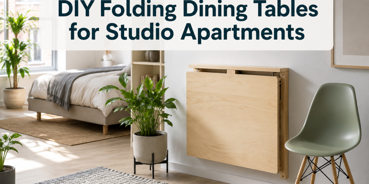 DIY Folding Collapsible Dining Tables: Space-Saving Designs for Studio Apartments